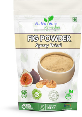 nutravedic remedies Natural Spray Dried Fig Powder | Rich in Fiber & Antioxidants - 400 g(400 ml)