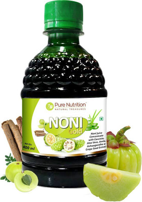 Pure Nutrition Noni Gold Detox Juice with Garcinia & Amla| Weight loss, Digestive & Skin Health(400 ml)