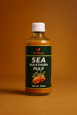 Vardaan Sea Buckthorn Pulp Concentrate Rich in Omega 3, 6, 7, 9 & Vitamin C(300 ml)