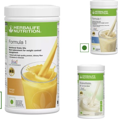 HERBALIFE F 1 KULFI SHAKE AND MANGO SHAKE WITH SHAKEMATE 1.5 KG(3 x 0.5 L)