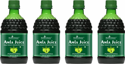 Herbs Library Amla Juice Natural Immunity Booster Juice (400ml) Pack of 4(4 x 400 ml)