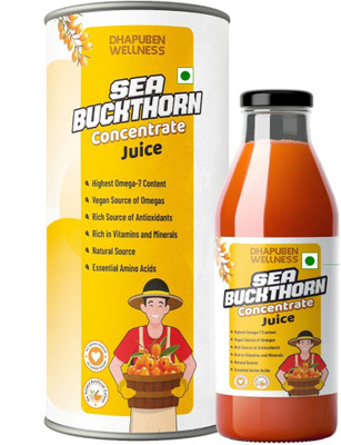 dhapuben Wellness Sea Buckthorn Juice Super Antioxidant Multivitamin with Omega 7(300 ml)