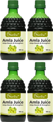 Nutrivue Amla Juice Natural Immunity Booster Juice (400ml) Pack of 4(4 x 400 ml)
