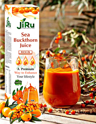 JiRu Sea Buckthorn Juice | Himalayan Berry, Enrich With Omega 3,6,9,7, Vitamin C(1000 ml)