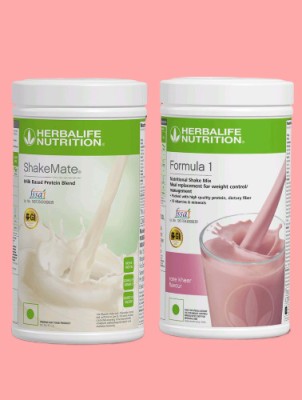 Herbalife Nutrition F-1 SHAKE-ROSEKHEER-SHAKE,MATE(2 x 500 ml)