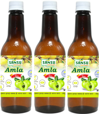 Sansu Amla Juice | Immunity Booster | Sugar Free | Amle ka Ras(3 x 500 ml)