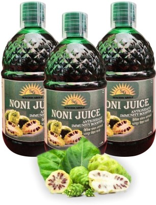 Sunchan Group Noni Juice Gold Pure Organic Herbal 3 Liter | Weight Loss | Anti-Ageing | Joint Pain | Diabetes Suger Madhumeh | Immunity Support | Natural Sugar-Free Energy Drink 3000 ML(3 x 1000 ml)