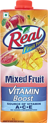 Real Mixed Fruit Vitamin Boost - Source of Vitamin A, C & E(1 L)