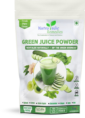 nutravedic remedies Super Greens Juice Powder | Detox & Energy Booster - 200G(200 ml)