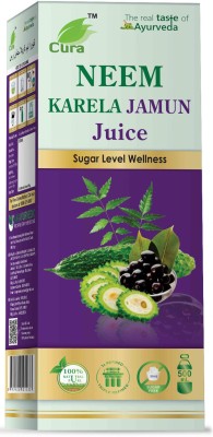 Cura KARELA JAMUN JUICE I Maintains Healthy Blood Sugar Level I 500 ml(500 ml)