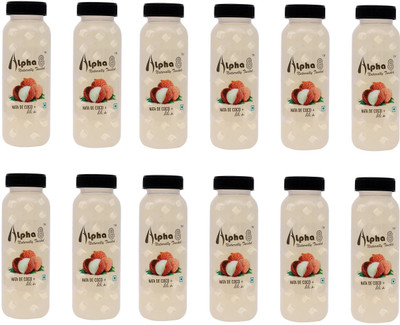 ALPHA 8 Litchi Juice (24 x 200ml) Natural Energizer & Immunity Booster, Healthy Juice(24 x 200 ml)