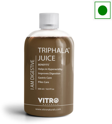 VITRO Triphala Juice with Ajwain, Hing, saunf and Senna(500 ml)