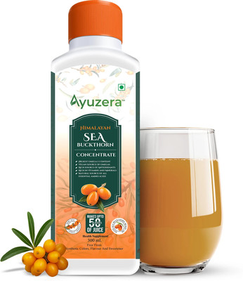 Ayuzera Himalayan Sea Buckthorn Pulp Concentrate 300ml Herbal Juice | Rich in Vitamin C(300 ml)