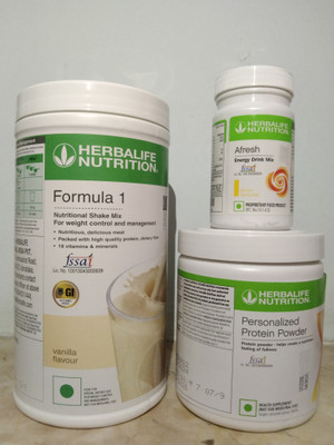 Herbalife Nutrition VANILLA SHAKE ANDPROTION 200 GM WITH LEMON AFRESH(3 x 0.27 L)