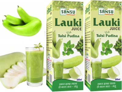 Sansu Lauki Juice |Rich In Minerals |Sugar Free Juice | Help in Digestion | Loki Juice(2 x 500 ml)