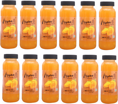 ALPHA 8 Mango Juice (24 x 200ml) Natural Energizer & Immunity Booster, Healthy Juice(24 x 200 ml)