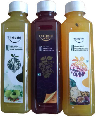 Thripthi Real Fruit Juice Combo Pack-3(3 x 250 ml)