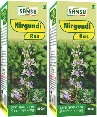 Sansu Nirgundi Juice | Nirgundi Ras | Natural Supports Joint and Bone Health(2 x 500 ml)
