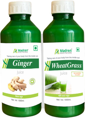Madren Healthcare Ginger & Wheat Grass Juice(2 x 250 ml)