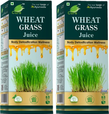 Cura Wheat Grass Juice for Immunity, Detoxification(2 x 500 ml)