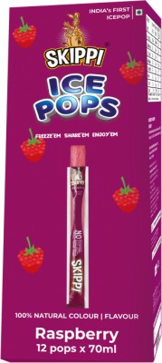 Skippi Ice Pops Raspberry(12 x 70 ml)