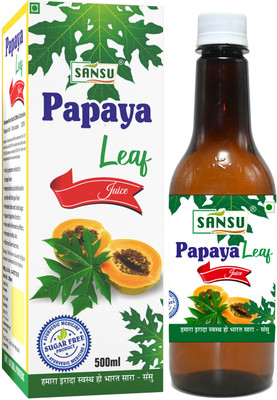 Sansu Papaya Leaf Juice Helps to Increase Platelets Counts, Papaya Juice(500 ml)