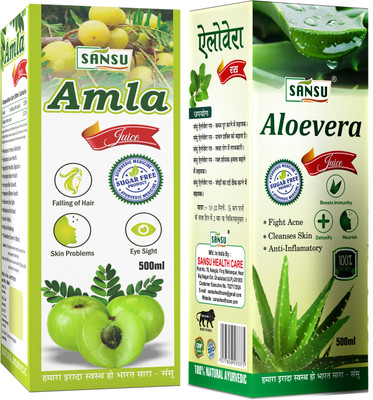 Sansu Amla/Aloevera Juice (Detox Pack)(2 x 500 ml)