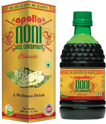 Apollo Noni Noni Juice Classic : Sugar-Free Noni Gold | Boost Energy Level | Aids Digestion(450 ml)