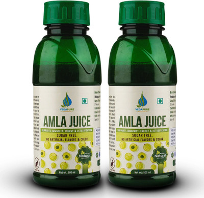 Vedapure Amla Juice , Pure & Natural | for Immunity and Health (500 ml X 2)(2 x 0.5 L)