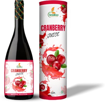 grinbizz CranberryJuice Natural Good Source Of Vitamin C and Vitamin E/Prevent UTI