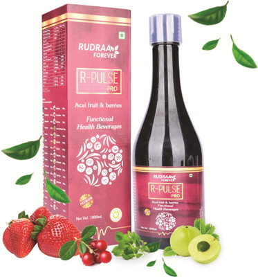 RUDRAA FOREVER R-Pulse Pro AcaiBerry Juice Antioxidant |Immunity Booster|Weight Management |UTI(1 L)