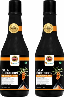 Srishma Sea Buckthorn Juice, Himalayan Berry, Enrich With Omega 3,6,9 & 7 (Pack of 2)(2 x 500 ml)