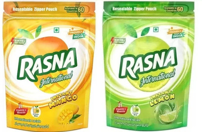 Rasna instant MANGO ND LEMON(2 x 400 ml)