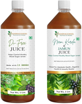 Bageshwar Ayurveda Neem Karela Jamun Juice & Di Free Juice (Pack of 2)(2 x 1 L)