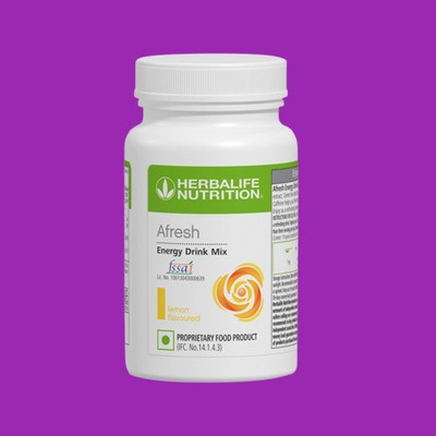 HERBALIFE PACK ONE AFRESH ENERGY DRINK DRINK MIX LEMON FLAVOUR 50GM LEMON Drink(50 g)