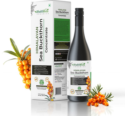 Health Veda Organics Himalayan Sea Buckthorn Pulp | Cold-Pressed | Support Overall Health & Wellness(500 ml)