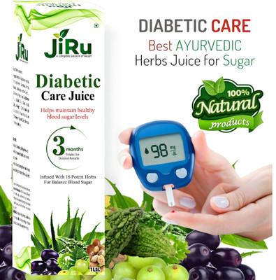 JiRu Diabetic Care Juice | Helps Control Blood Sugar Level and Lower Bad Cholesterol(1 L)