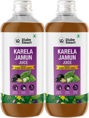 DiabeSmart Karela Jamun Juice for Diabetes| Natural Diabetic Care Juice for Blood Sugar(2 x 1 L)