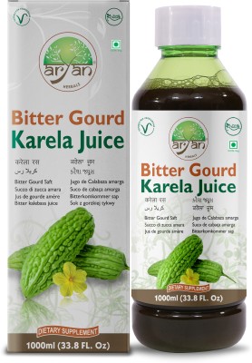 Aryan Herbals Karela Juice, May Help in Sugar Control, No Added Sugar & Artificial Colors(1000 ml)