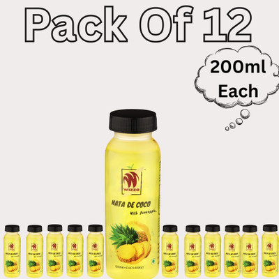 Wizzo Nata De Coco with Pineapple – Exotic Island Refresher(12 x 200 ml)