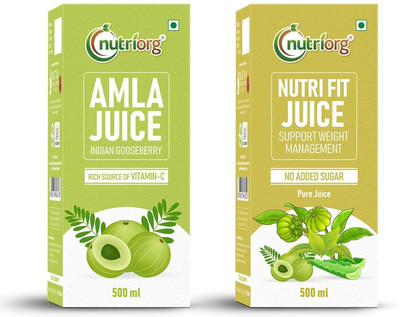 Nutriorg Amla & Nutri Fit Juice Detox Pack(2 x 0.5 L)