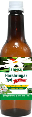 Sansu Night Jasmine Parijat Harsingar Leaf Juice - Sugar Free - 500ml.(Pack of 2, 1000 ml)