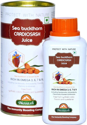 BIOSASH Sea Buckthorn CardioSash Juice – Boosts Heart Health & Circulation(250 ml)