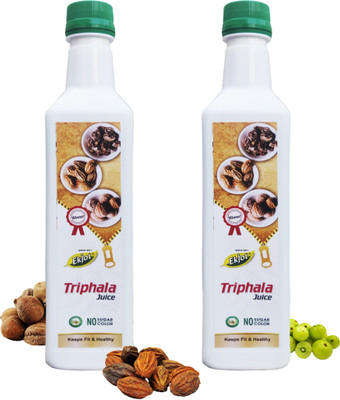 Ekjot Triphala Juice 500ml | Reduces Body Fat | Helps in Constipation(2 x 500 ml)