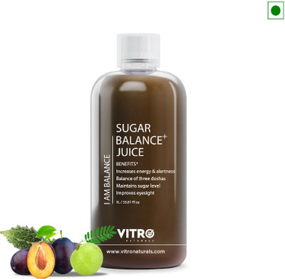 VITRO Sugar Balance Juice 1 litre with Karela, Jamun, Neem and 11+ herbs(1000 ml)