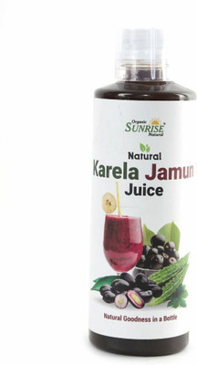 Organic Sunrise Natural Karela Jamun Juice | Diabetes Care | Natural Remedy for Blood Sugar Management(500 ml)