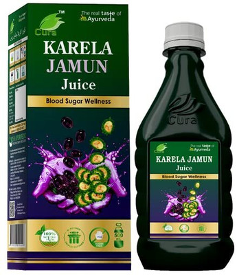 Cura Karela Jamun Juice | Diabetes Wellness(1000 ml)