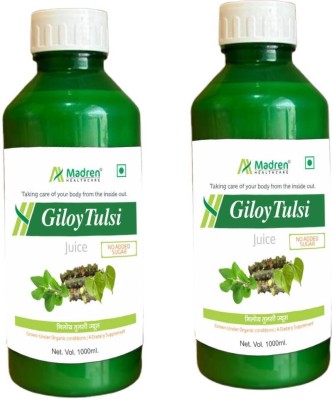 Madren Healthcare Giloy Tulsi 1 Ltr PACK OF 2 COMBO(2 x 1000 ml)