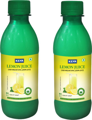 keya Lemon Juice Concentrate 500ml, Pack of 2(2 x 0.5 L)