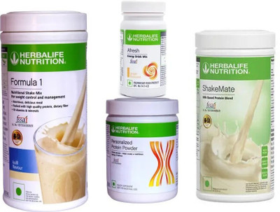 HERBALIFE Formula 1 Kulfi , Protien Powder 200g ,Ginger Energy Drink & Shakemate(4 x 312.5 ml)